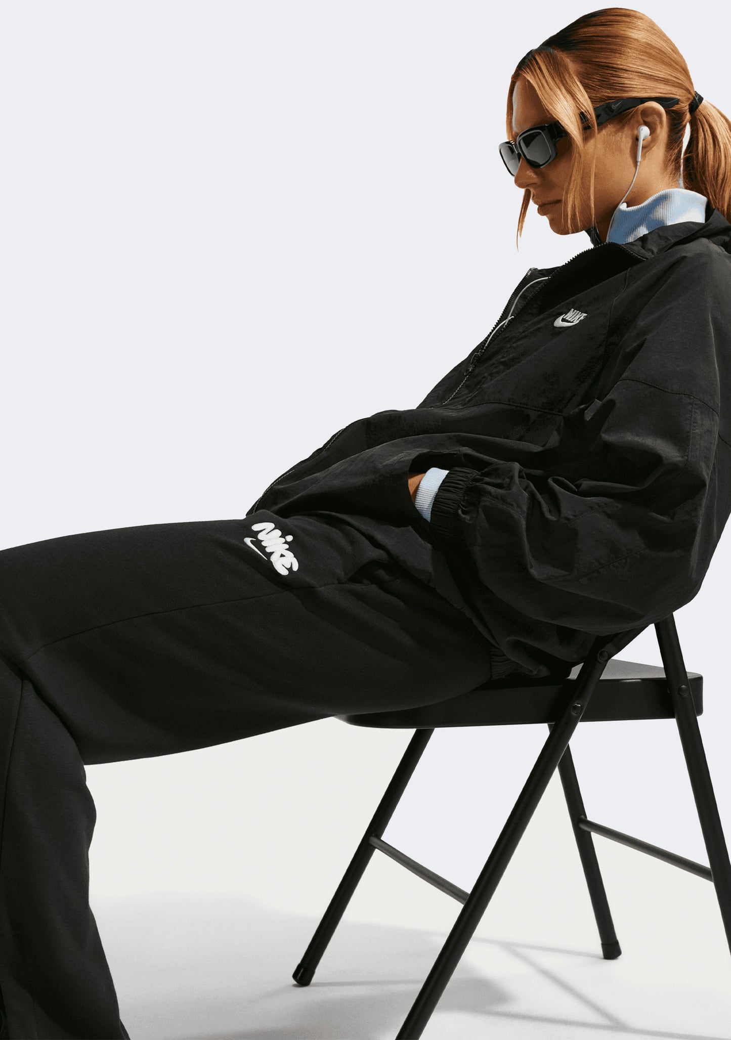 Nike Women's Mid-Rise Fleece Wide-Leg Pants