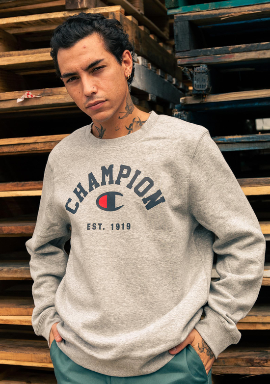 Champion Men's SPS Graphic Print Crew