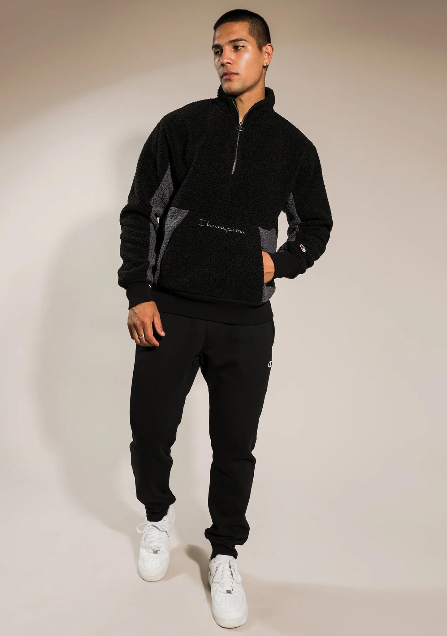 Champion Men's LFS Sherpa Qtr Zip Jacket