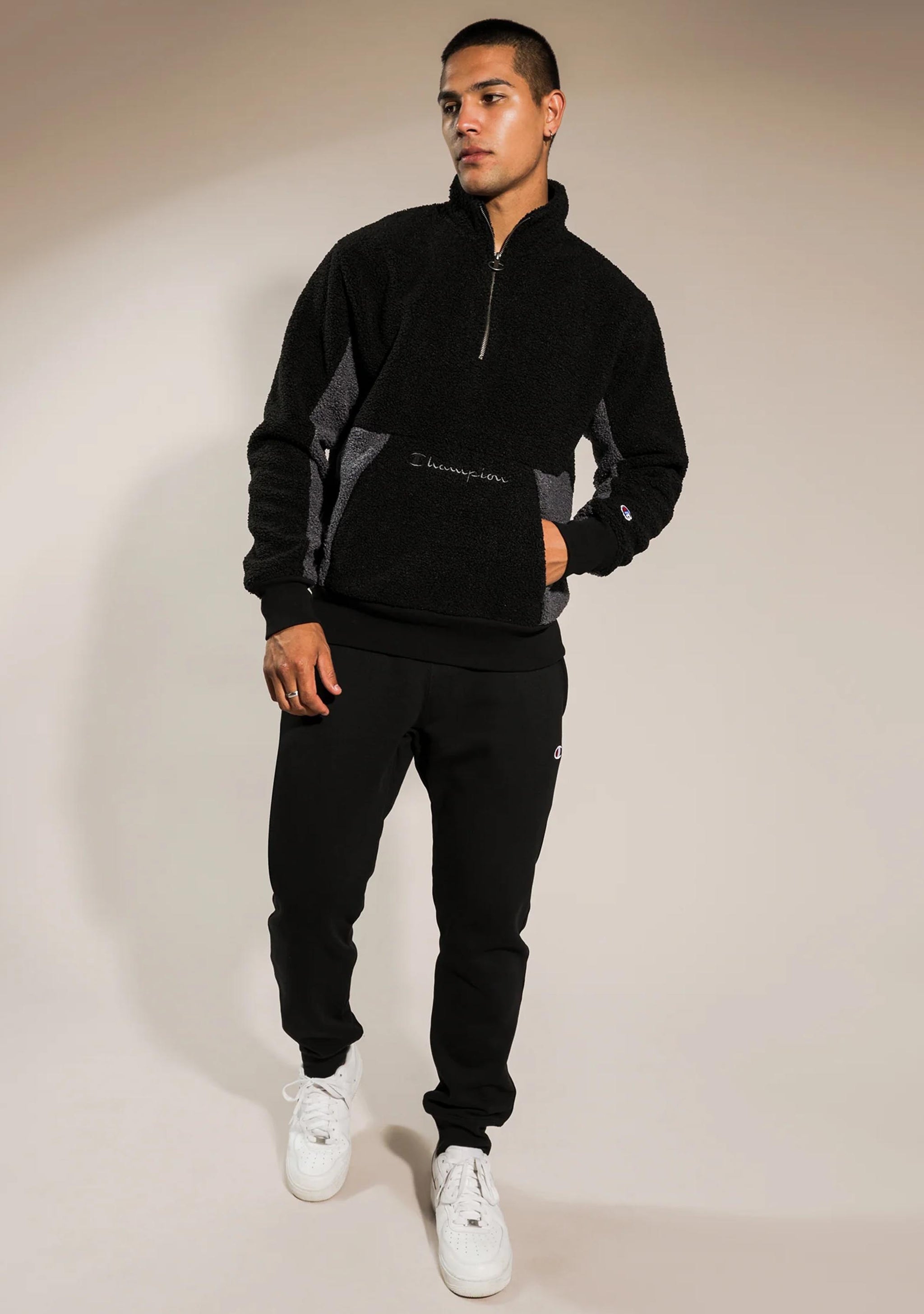 Champion Men's LFS Sherpa Qtr Zip Jacket