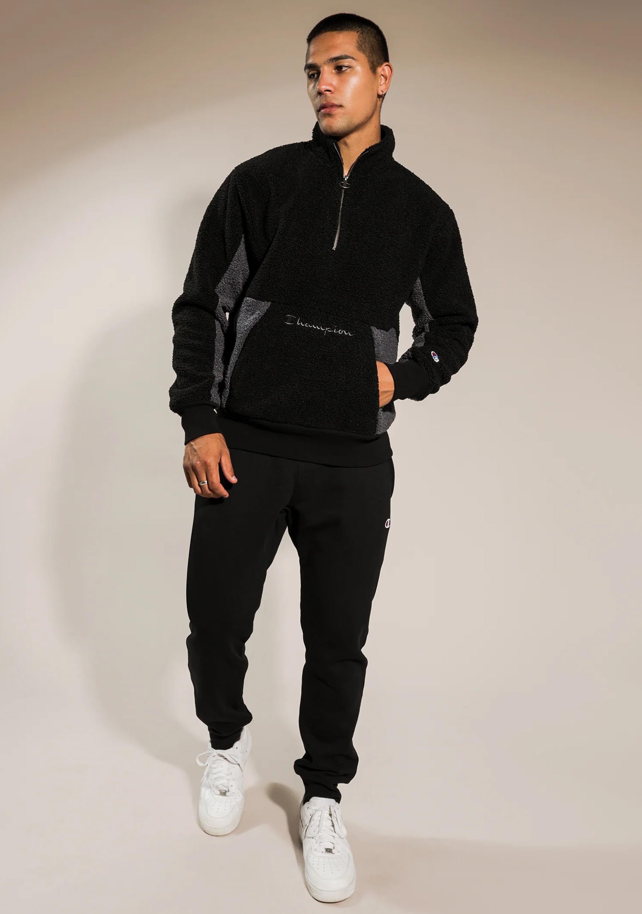 Champion Men's LFS Sherpa Qtr Zip Jacket