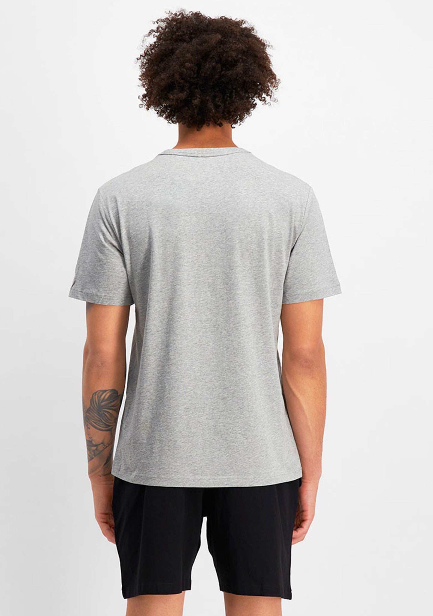 Champion Men's Script Logo Short Sleeve Tee Grey