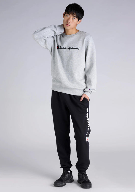 Champion Men’s Script Crew Oxford Heather