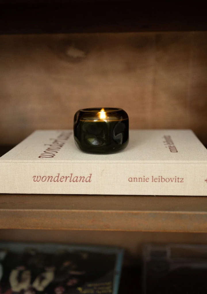 Paddywax Basalt Green 5oz Glass Candle - Wild Fig & Cedar