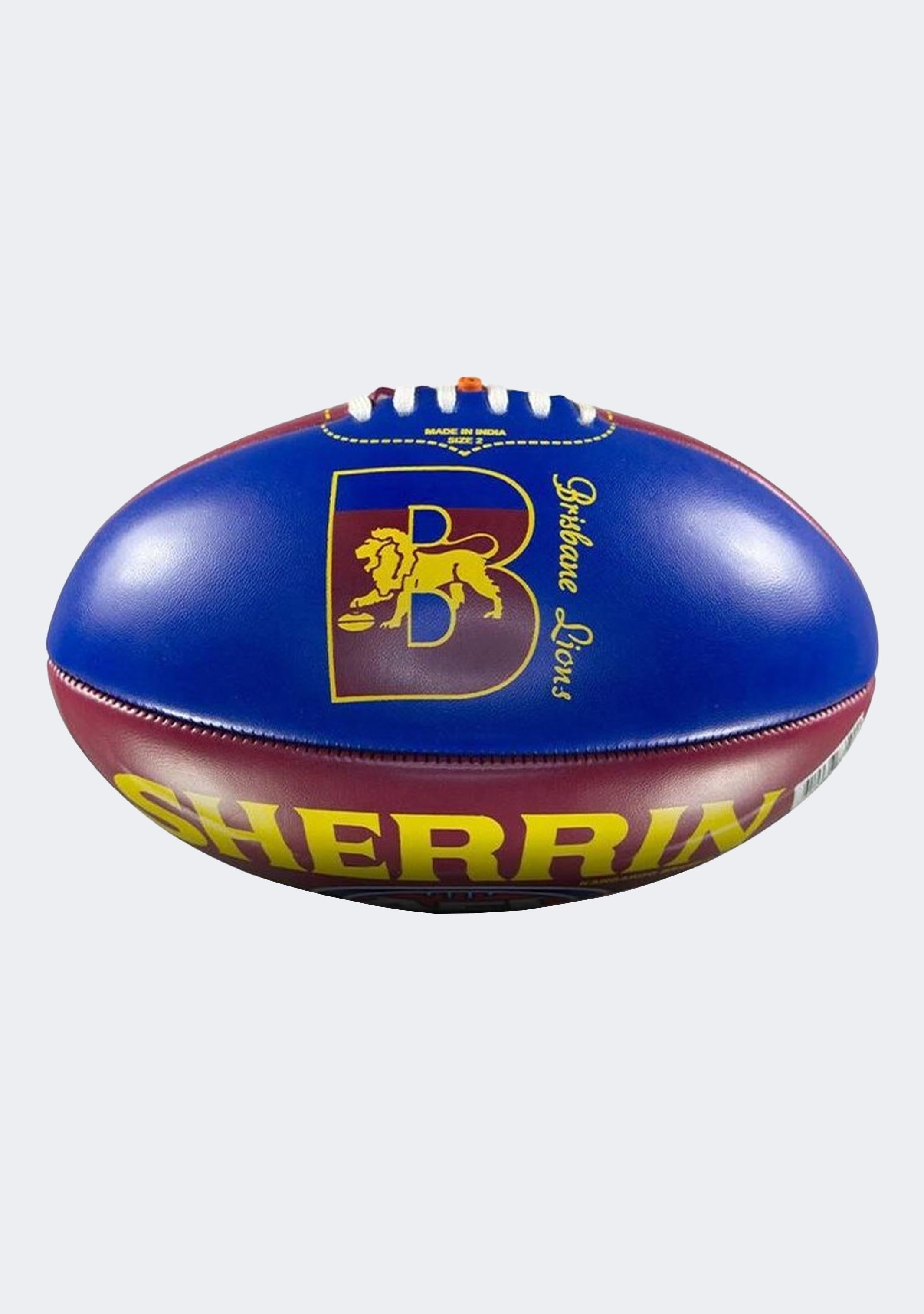 Sherrin Brisbane Lions PVC AFL Team Logo Football