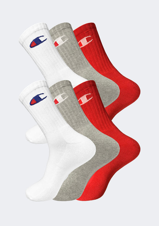 Champion Adults 3 Pack Sports Crew Socks