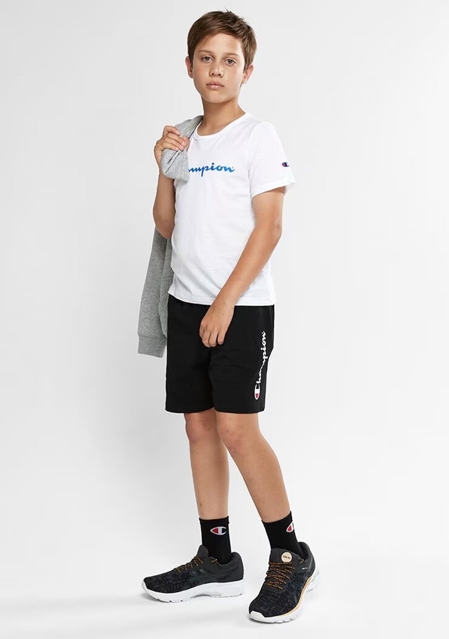 Champion Junior Script Jersey Shorts Black