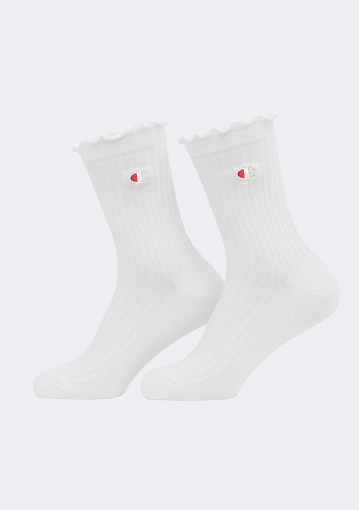 Champion Lifestyle Frill Quarter Crew Socks 2 Pack