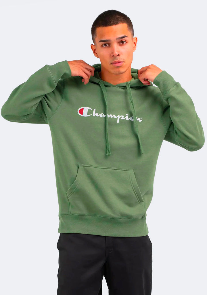 Champion Men’s Script Hoodie Outfield