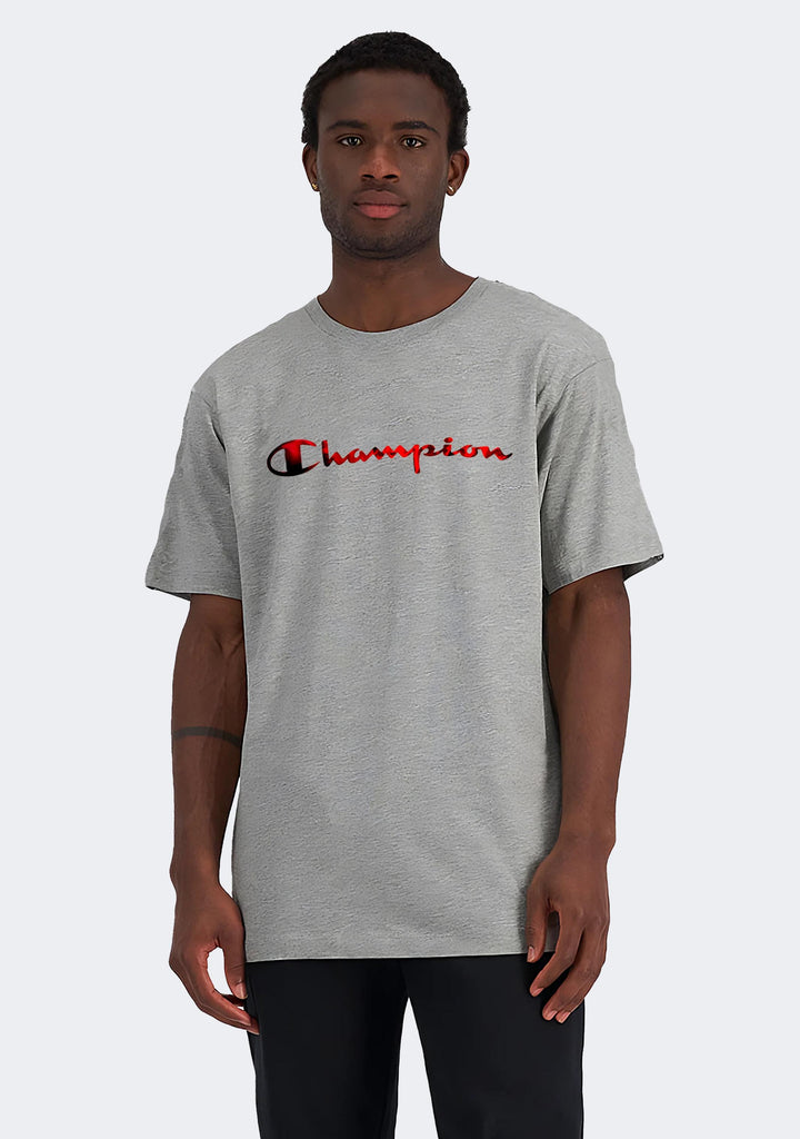 Champion Men's Foil Logo Tee Grey