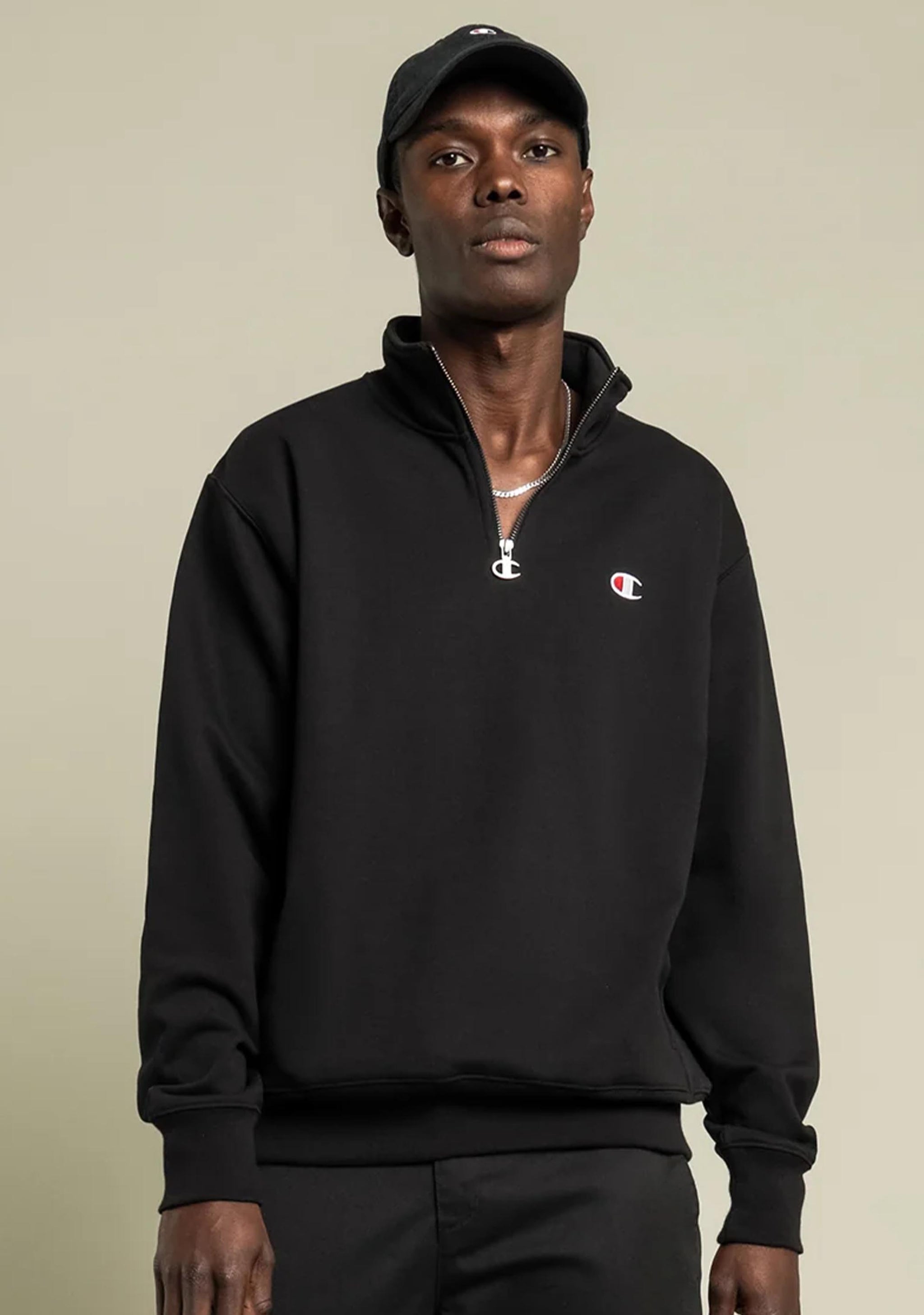 Champion Men's Reverse Weave Terry Quarter Zip