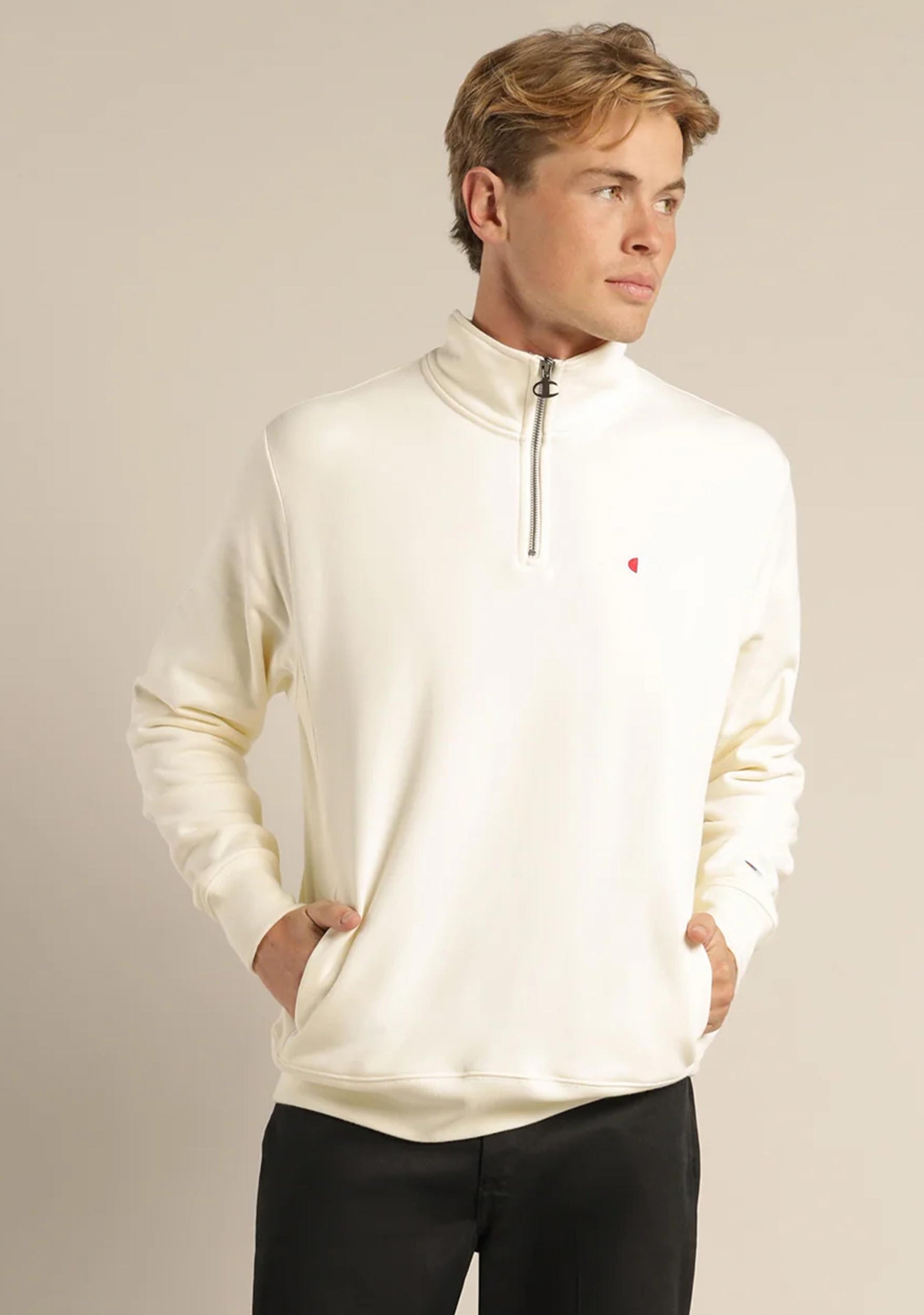 Champion Men's Reverse Weave Terry Quarter Zip