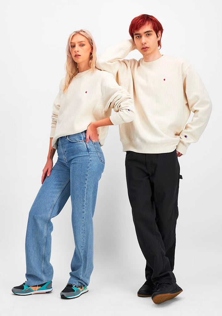 Champion Men's Reverse Weave Small C-Logo Crew