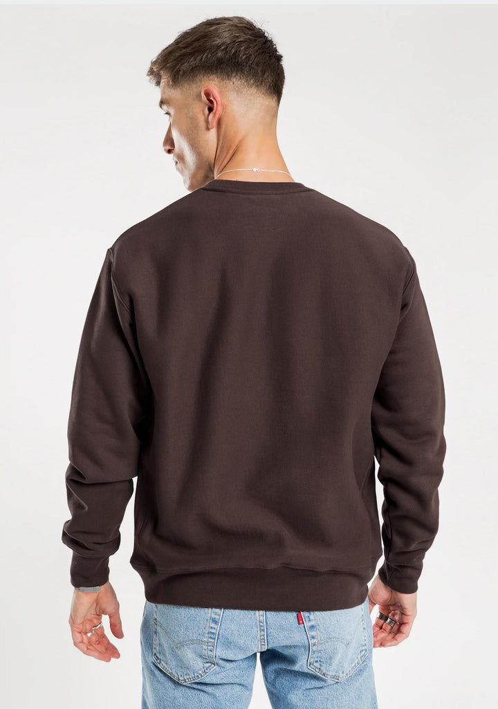 Champion Men's Script Crew Brown