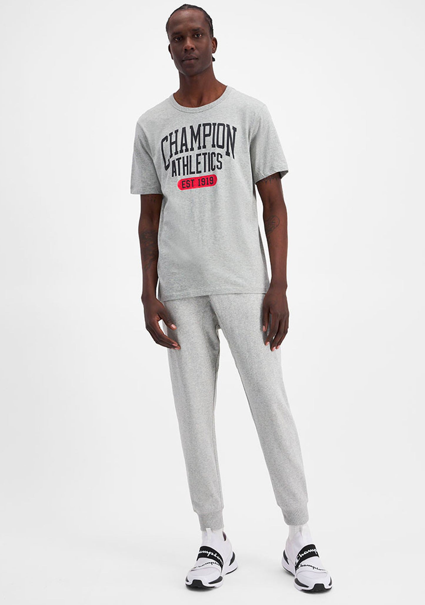 Champion Men's SPS Graphic Print Tee Grey