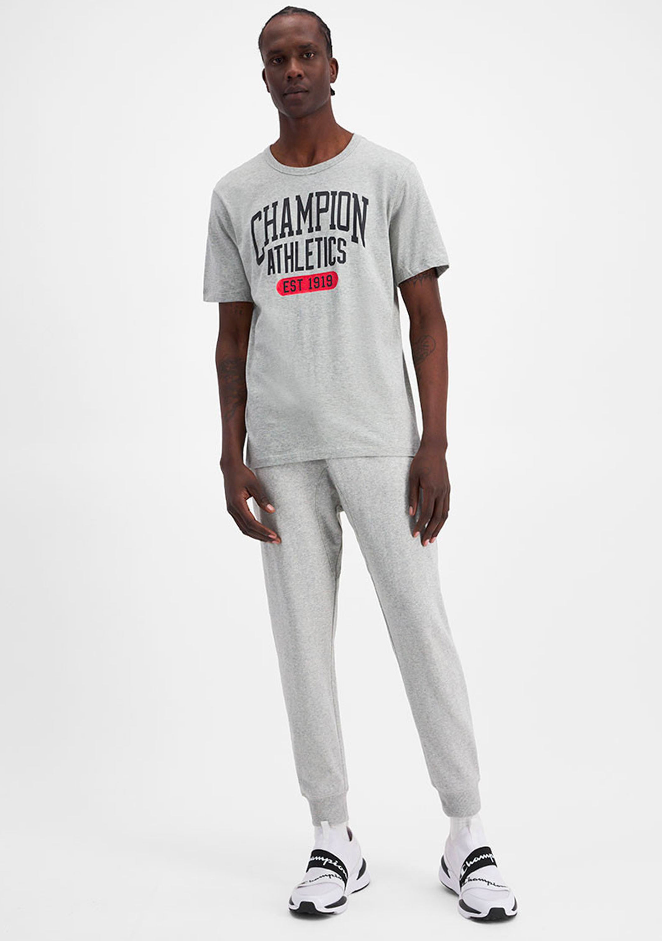 Champion Men's SPS Graphic Print Tee Grey