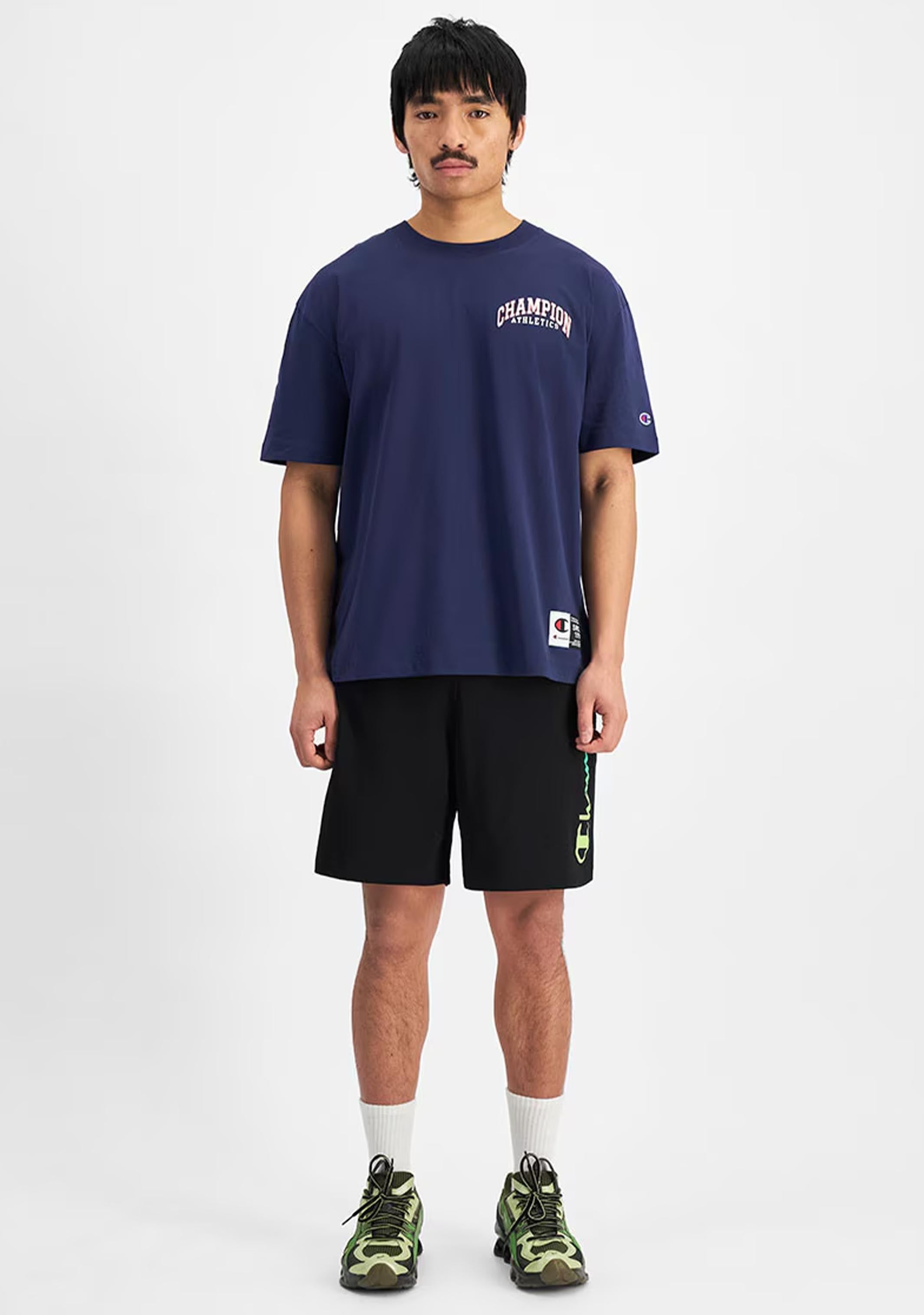 Champion Men's Ombre Script Jersey Shorts