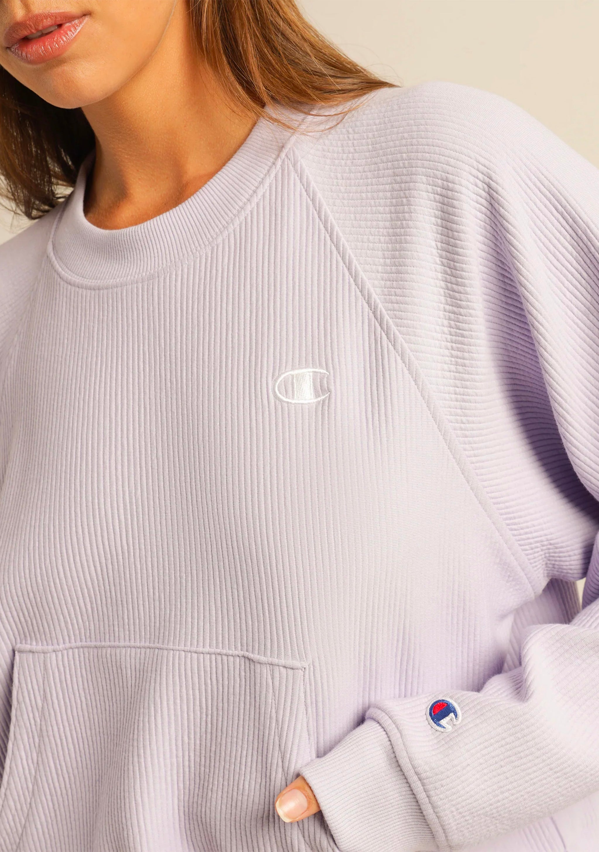 Champion Women's Lifestyle Flatback Rib Crew