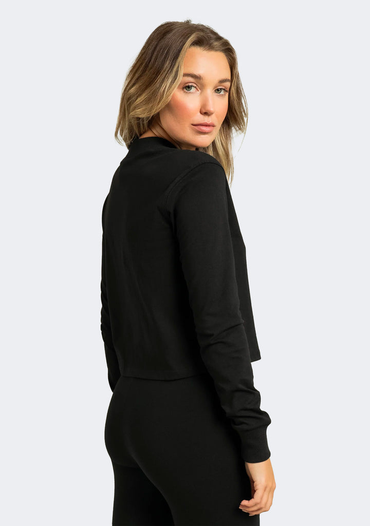 Champion Women's Heritage Mock Long Sleeve Cropped Tee