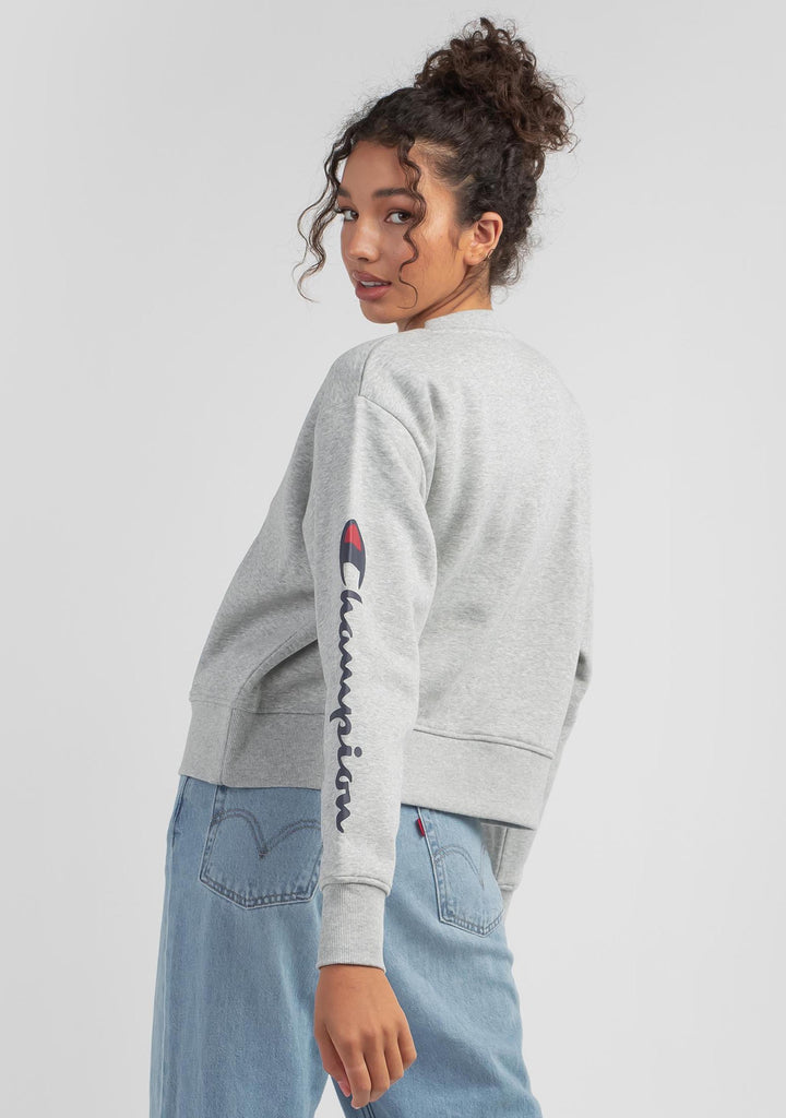 Champion Womens Sporty Graphic Crop Crew