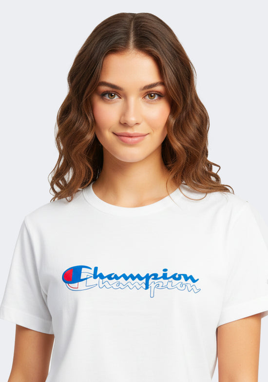 Champion Women's Graphic Sporty Crop Tee