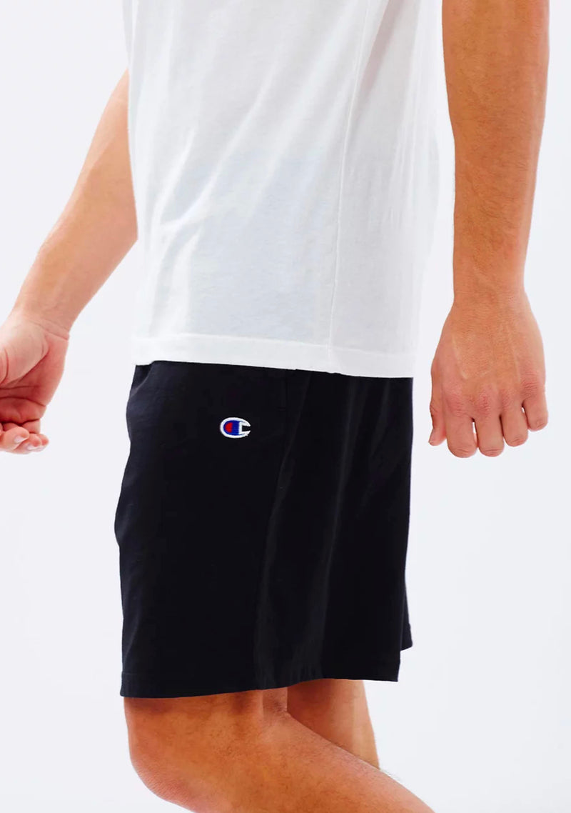 Champion Mens C Logo Jersey Short Black <br> A1374H BLK