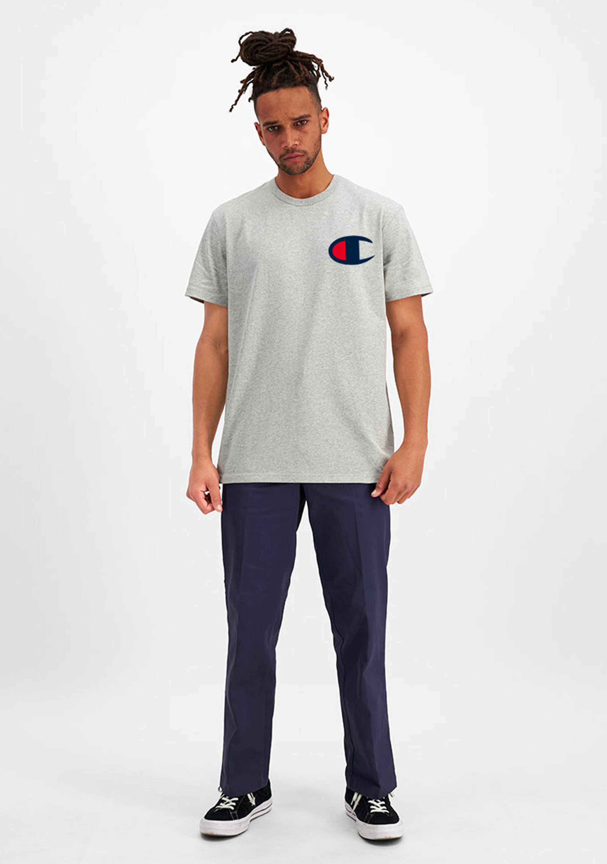 Men’s Short Sleeve T-Shirt Champion Champion SS Svb Blue Indigo