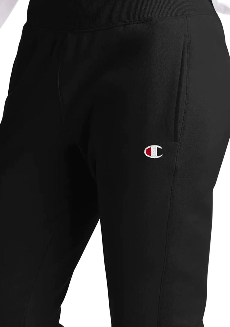 Champion Womens Reverse Weave French Terry Slim Jogger Black <br> CTTFN BLK