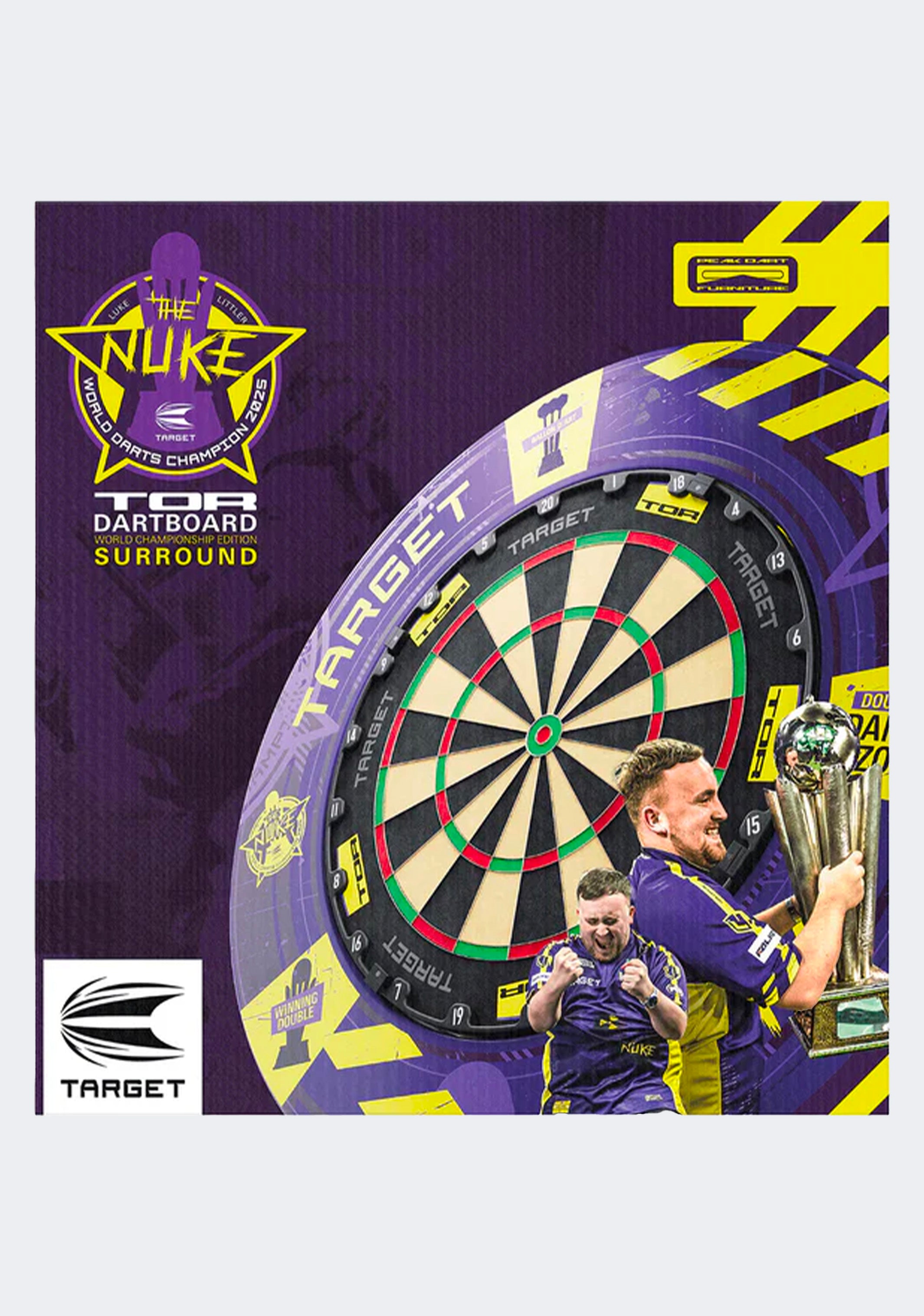 Target Luke Littler World Champion Edition Dartboard & Surround Bundle