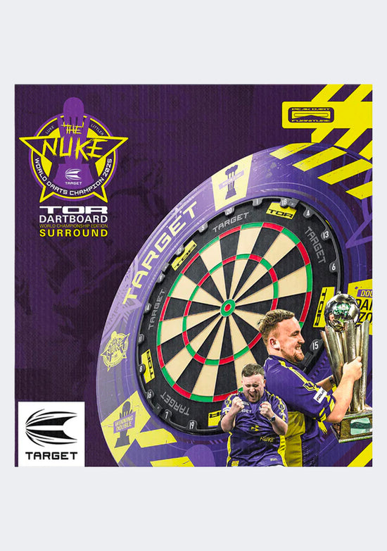 Target Luke Littler World Champion Edition Dartboard & Surround Bundle