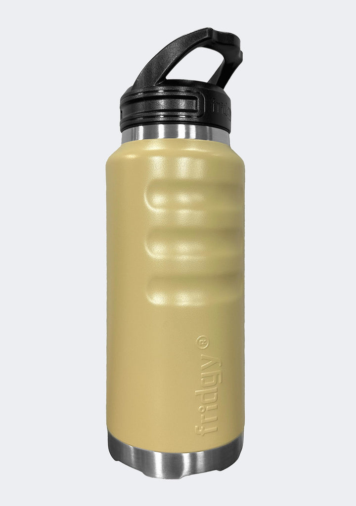 Fridgy 780mL Grip Range Sippy Lid Water Bottle Sandy Taupe