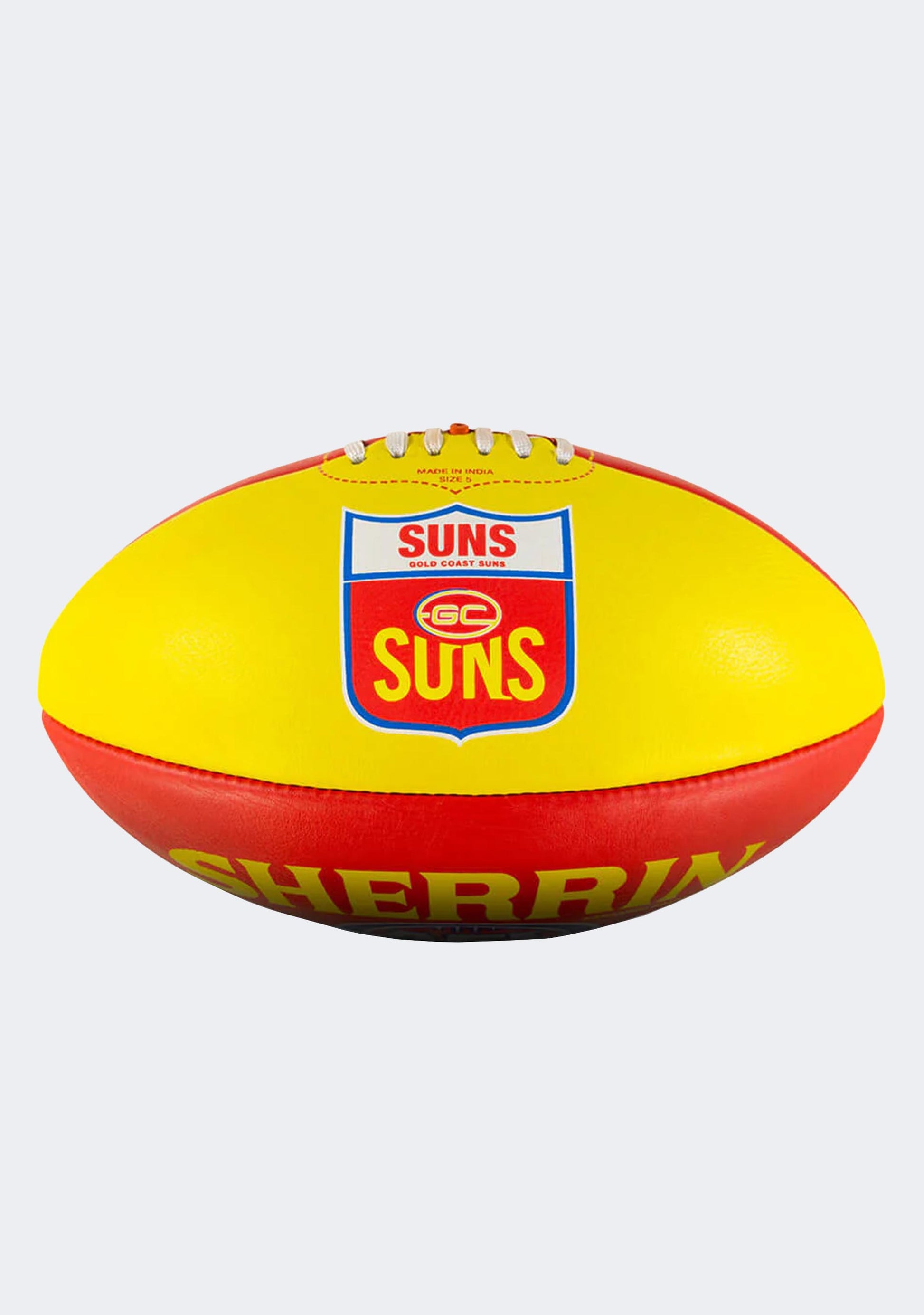 Sherrin Gold Coast Suns Team Leather Football