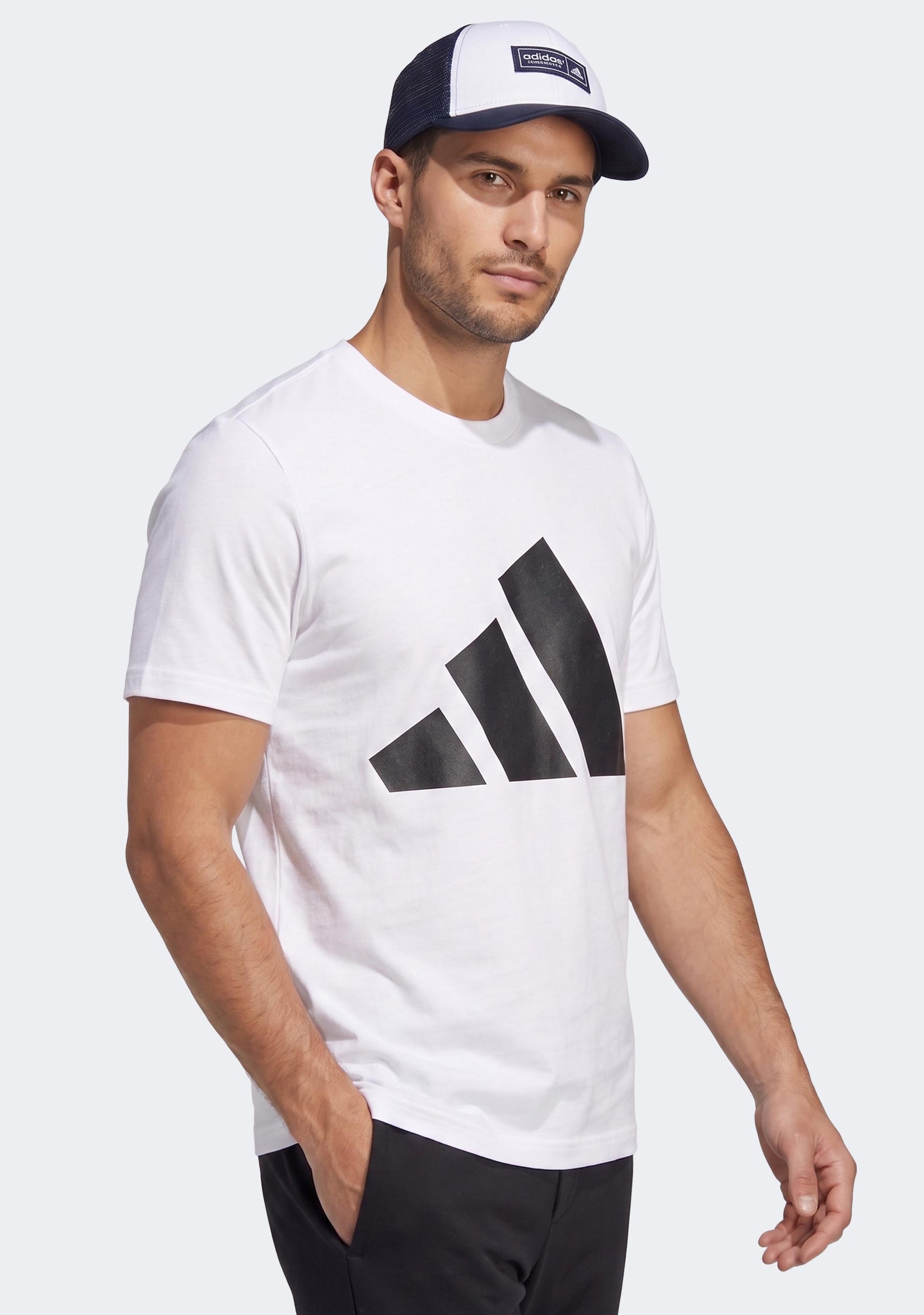 Adidas Men's Essentials Big Logo Tee White/Black