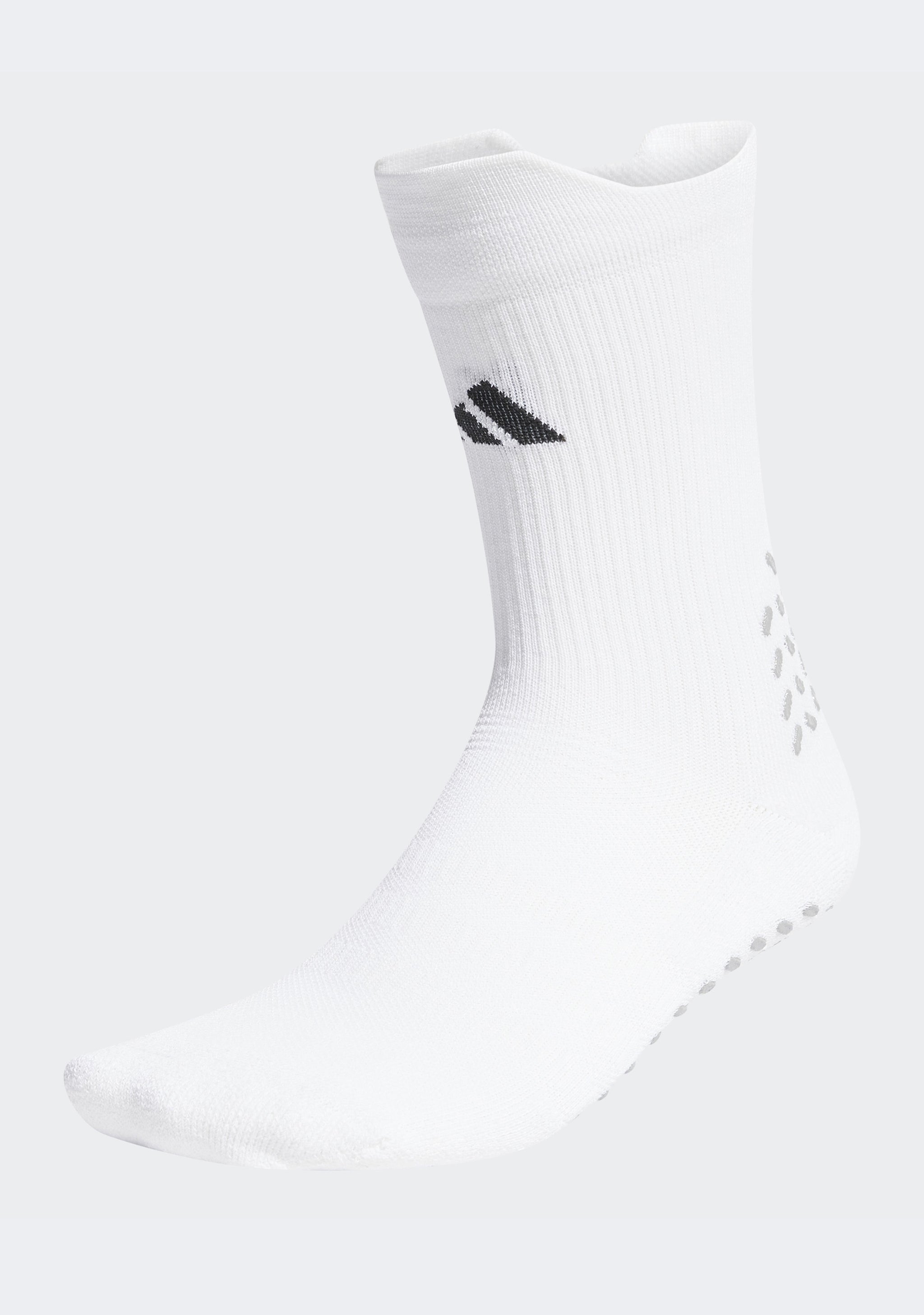 Adidas Men’s Football GRIP Printed Cushioned Crew Performance Socks White