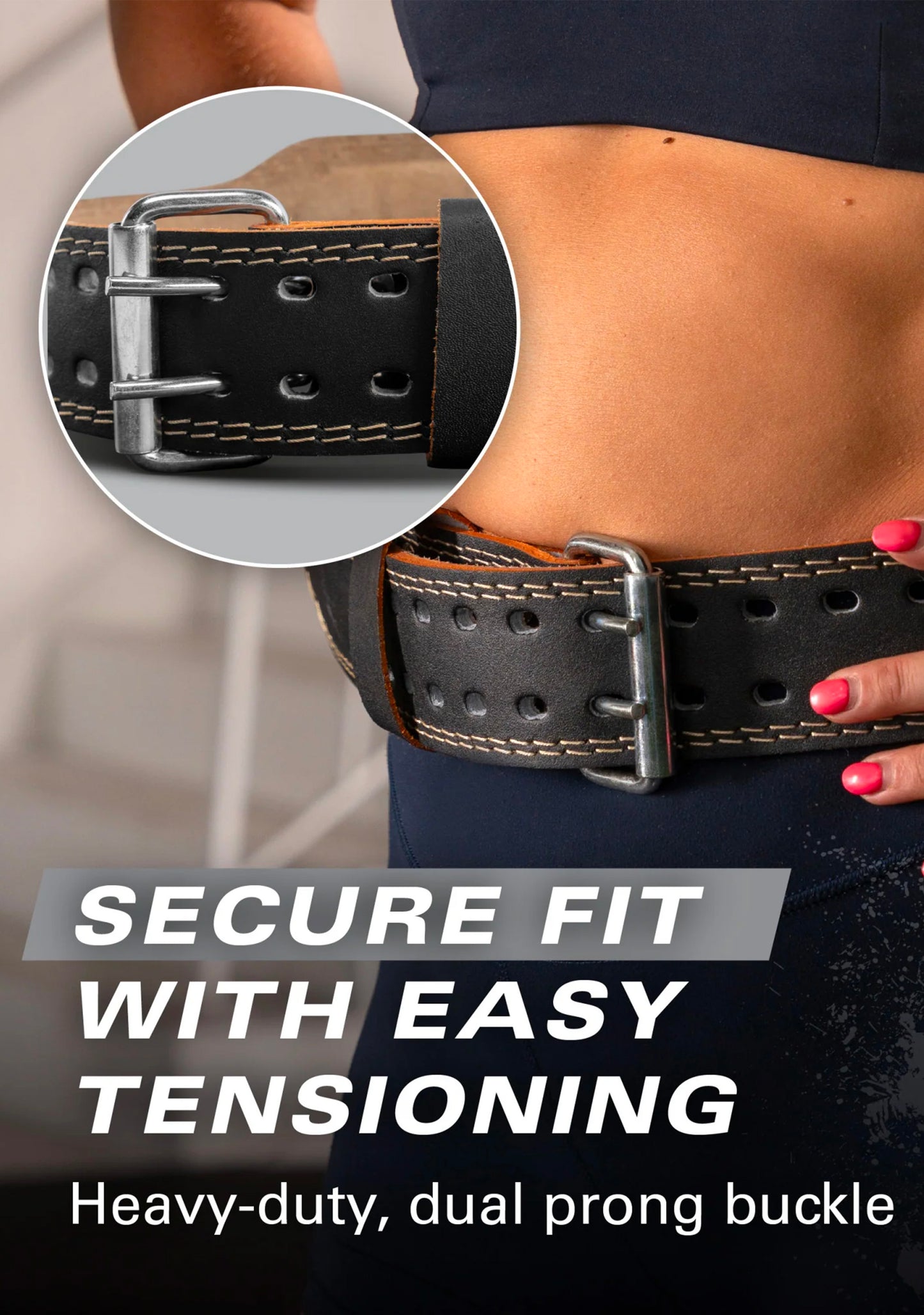 Harbinger Padded 6-inch Leather Weightlifting Belt