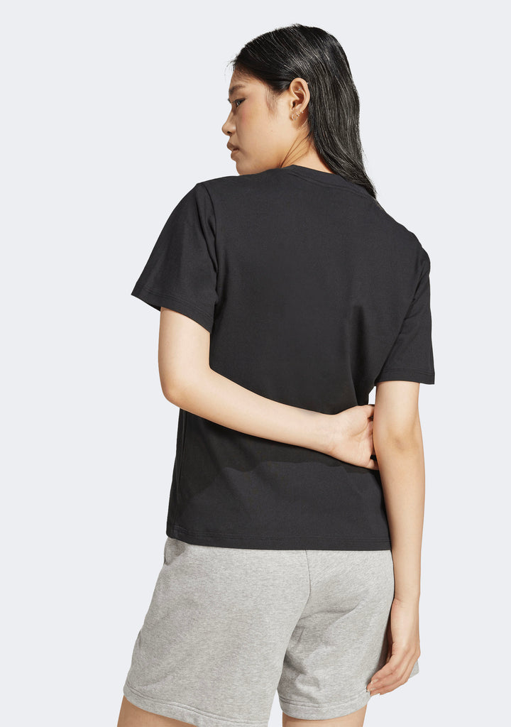 Adidas Women's Essentials Small Logo Cotton Tee