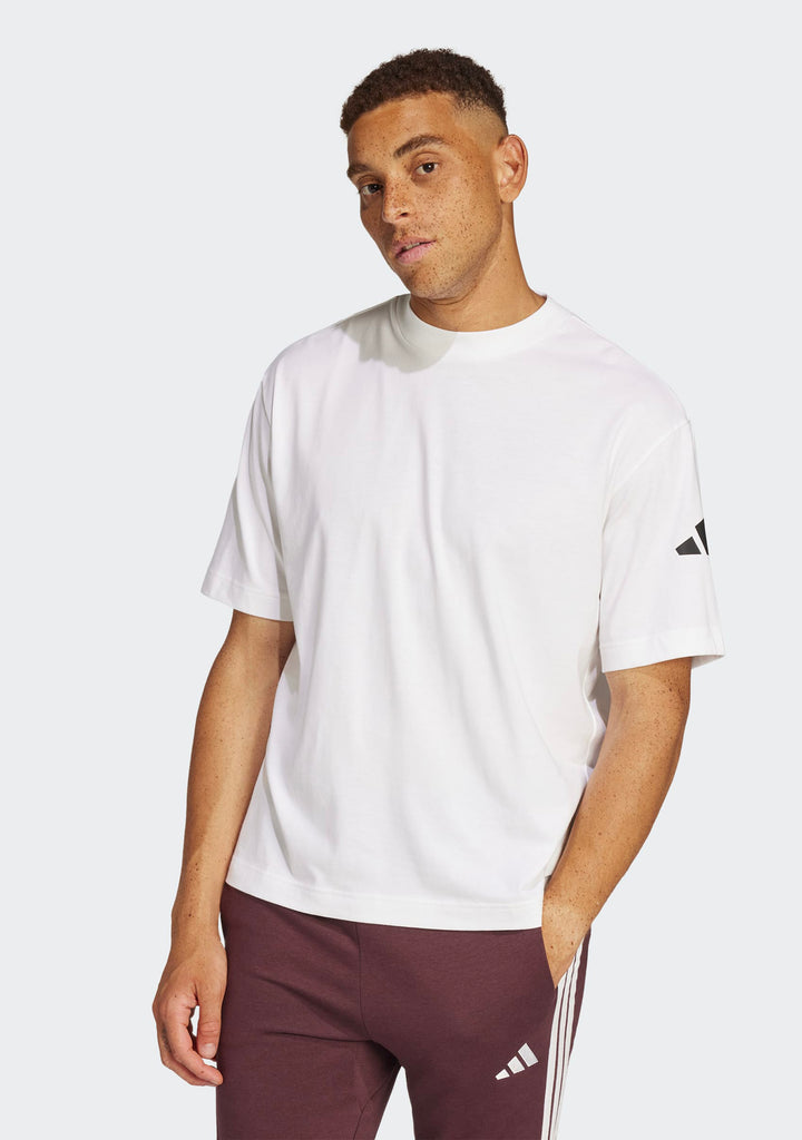 Adidas Men's Essentials Loose Fit 3 Bar Logo Tee