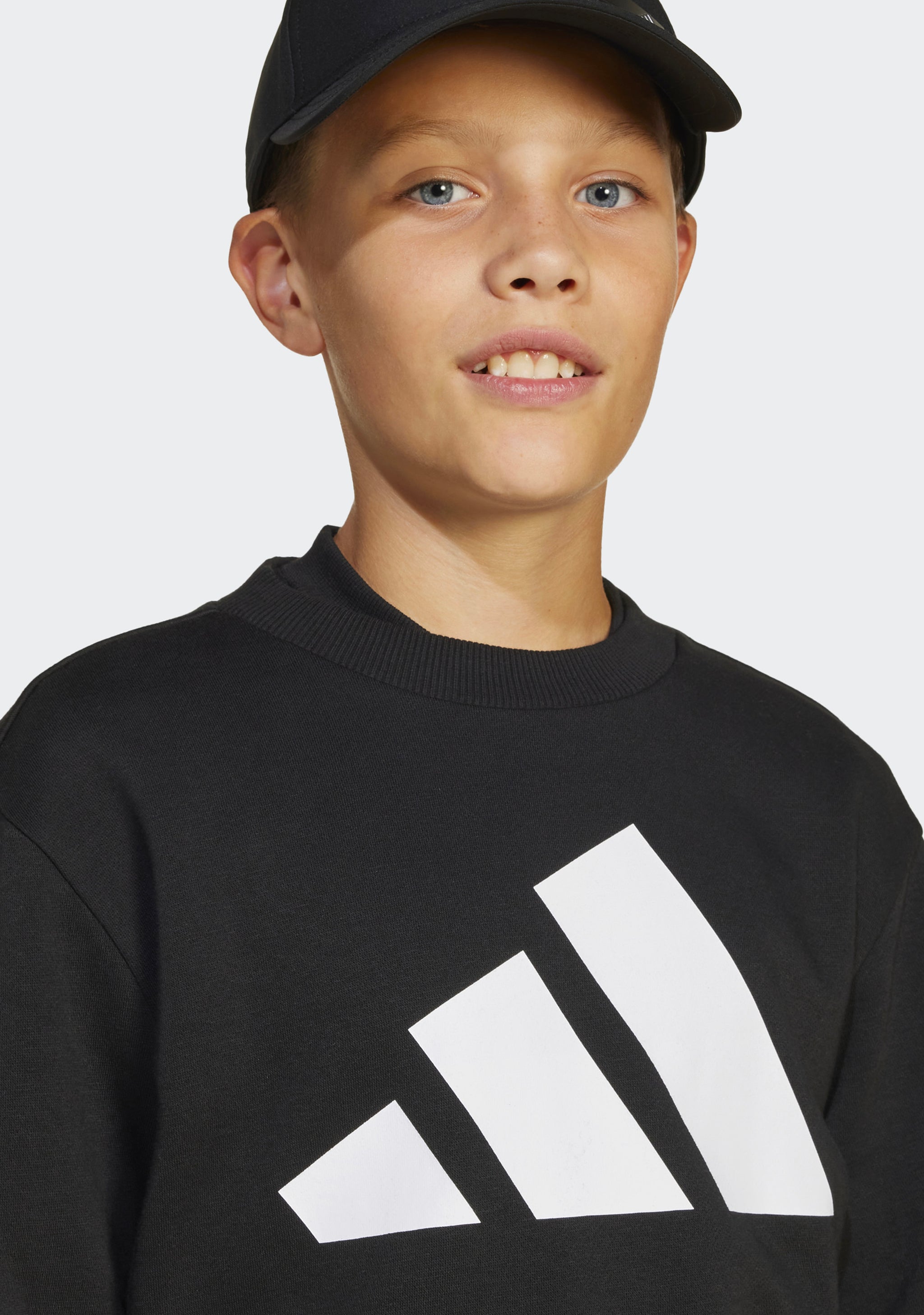 Adidas Kids' Big Logo Fleece Joggers and Crew Top Set