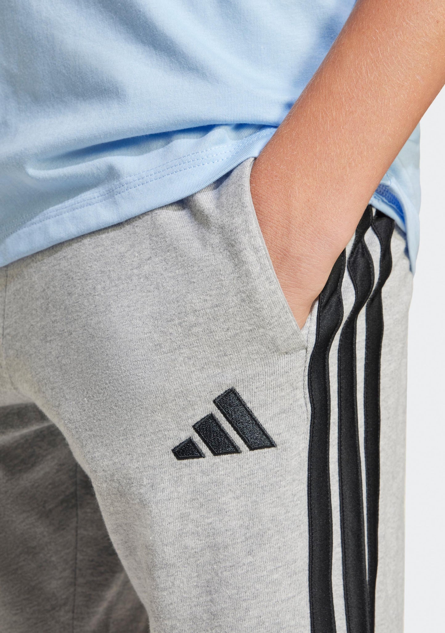 Adidas Kids' Essential 3-Stripes Knit Shorts