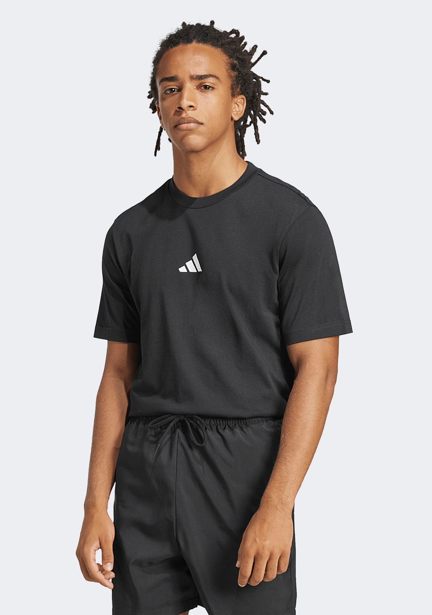 Adidas Men's Essentials Small Logo Single Jersey Tee