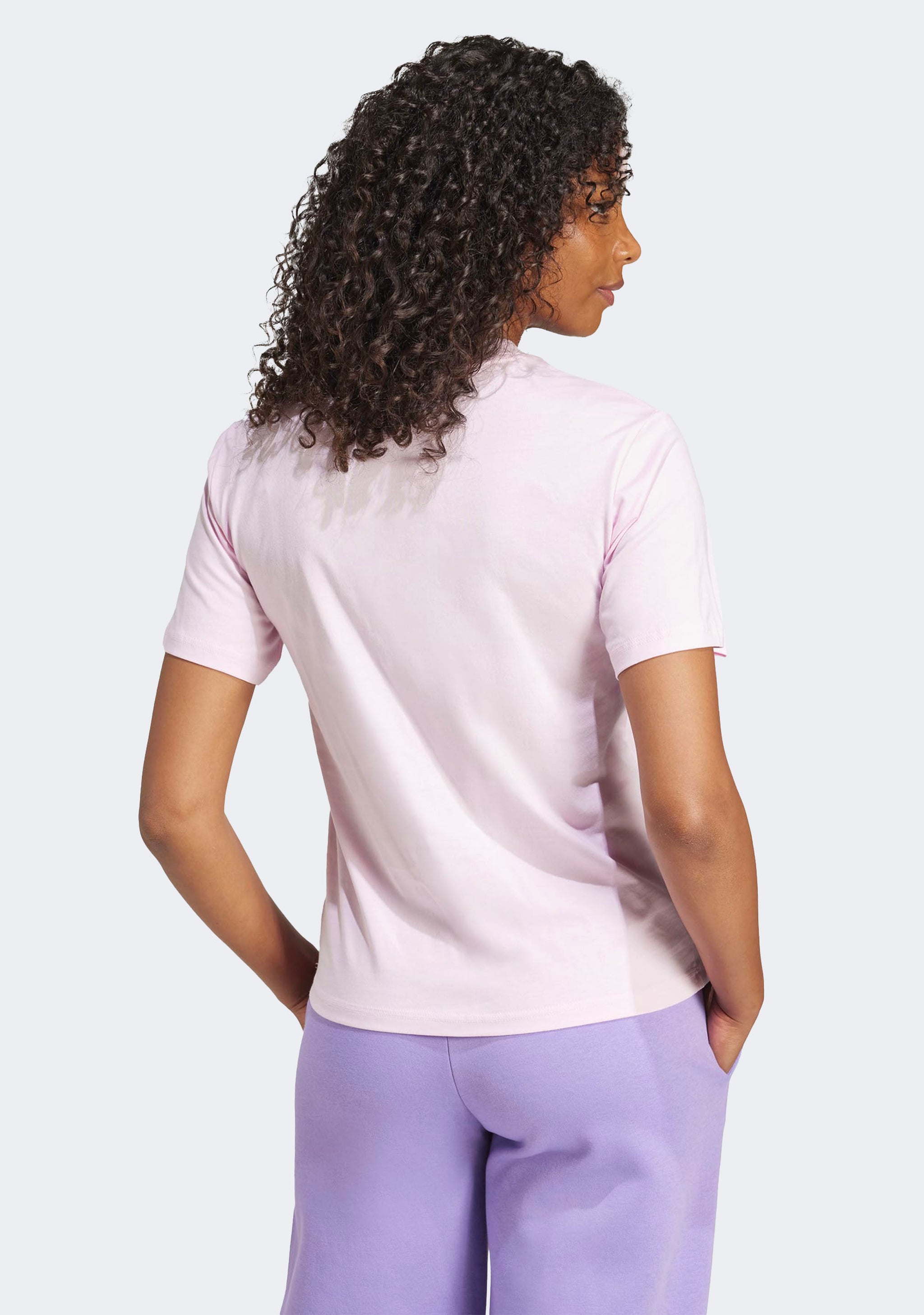 Adidas Women's Essentials Small Logo Cotton Tee