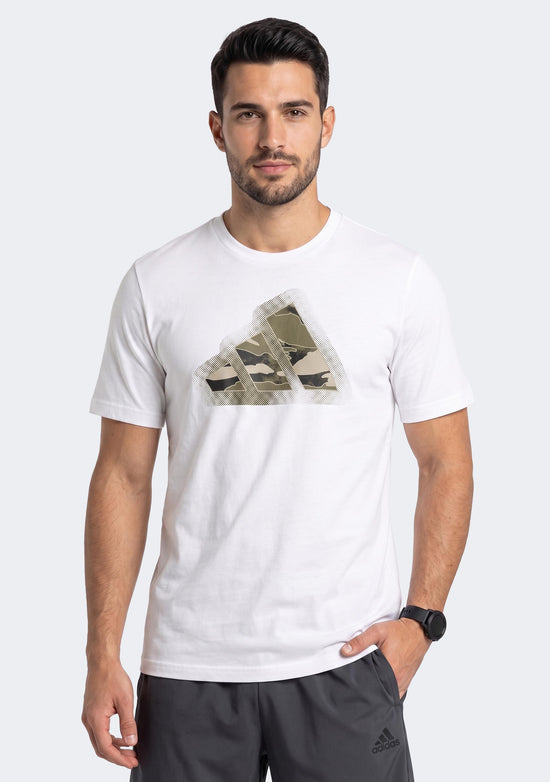 Adidas Men's Camo Modern Logo Graphic Tee
