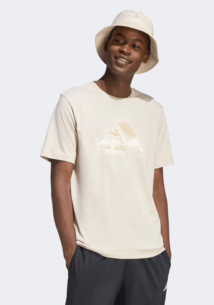 Adidas Men's Camo Modern Logo Graphic Tee