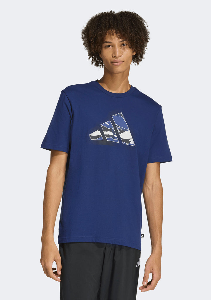 Adidas Men's Camo Modern Logo Graphic Tee