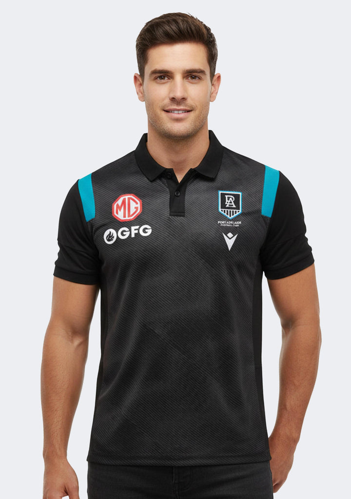 Macron Men's Port Adelaide FC 2021 Travel Polo