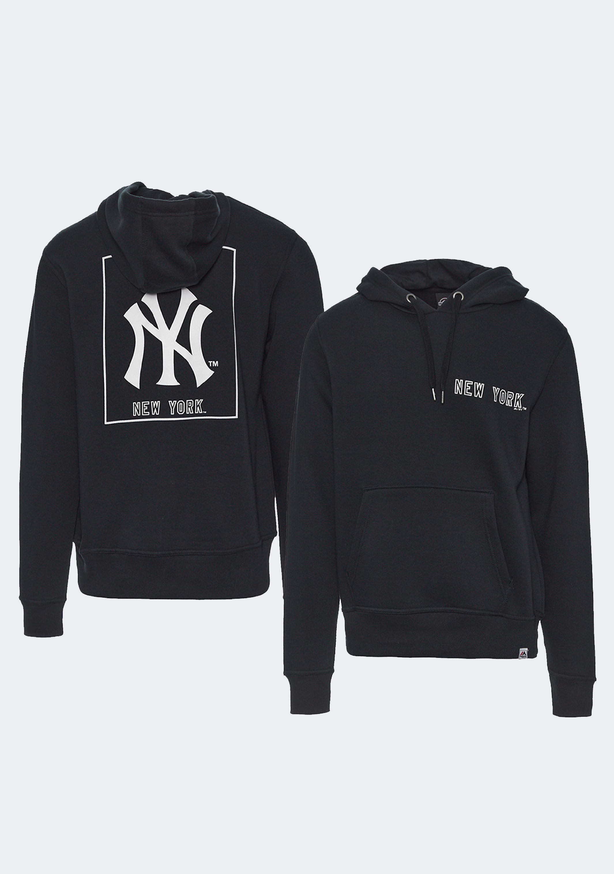Majestic Athletic Mens Yankees Marquer Hoodie Navy