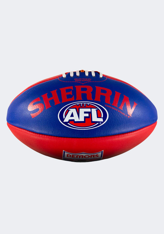 Sherrin Melbourne Demons Team Leather Football