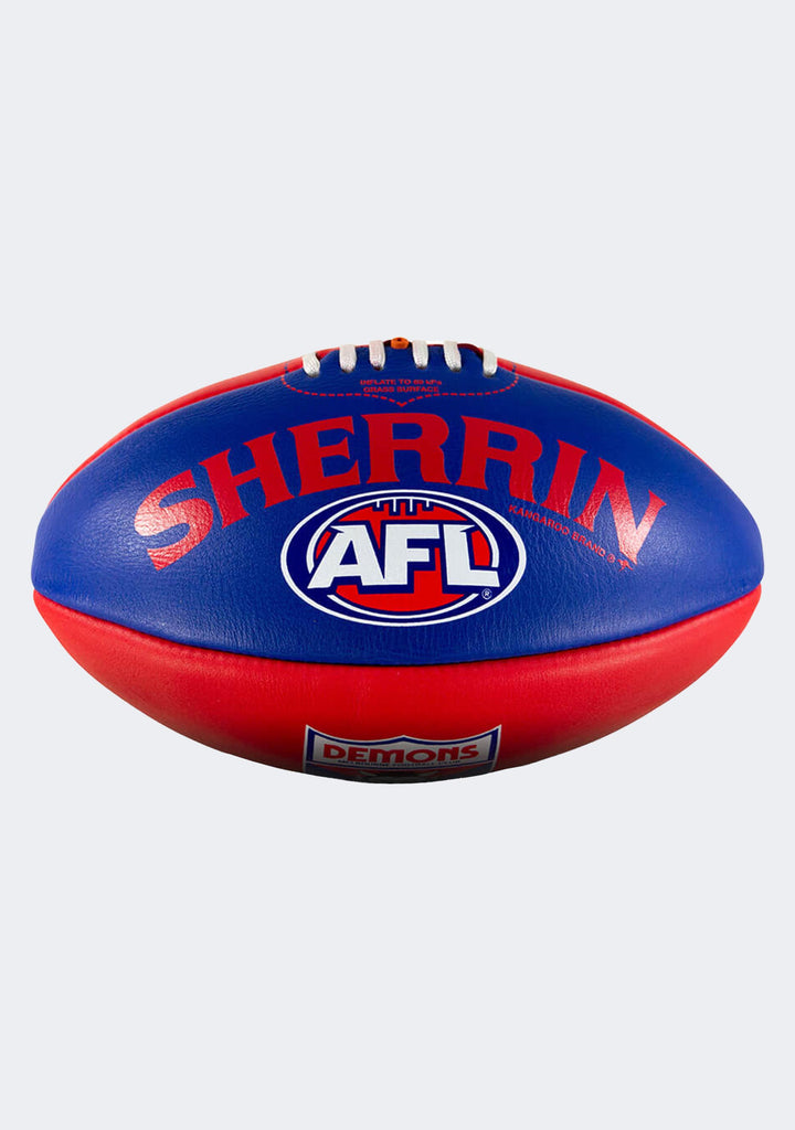 Sherrin Melbourne Demons Team Leather Football