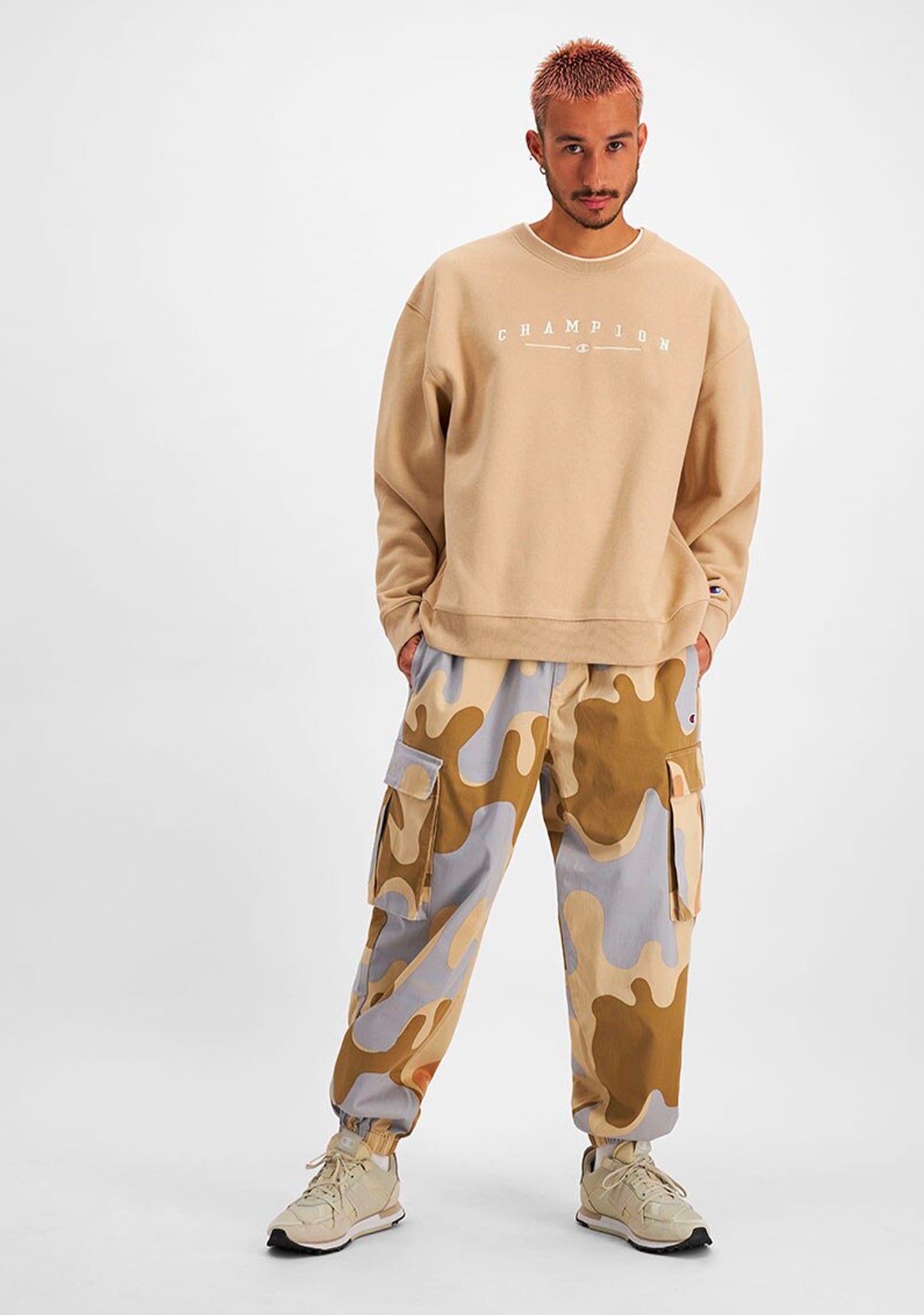 Champion Men's Reverse Weave Double Collar Crew