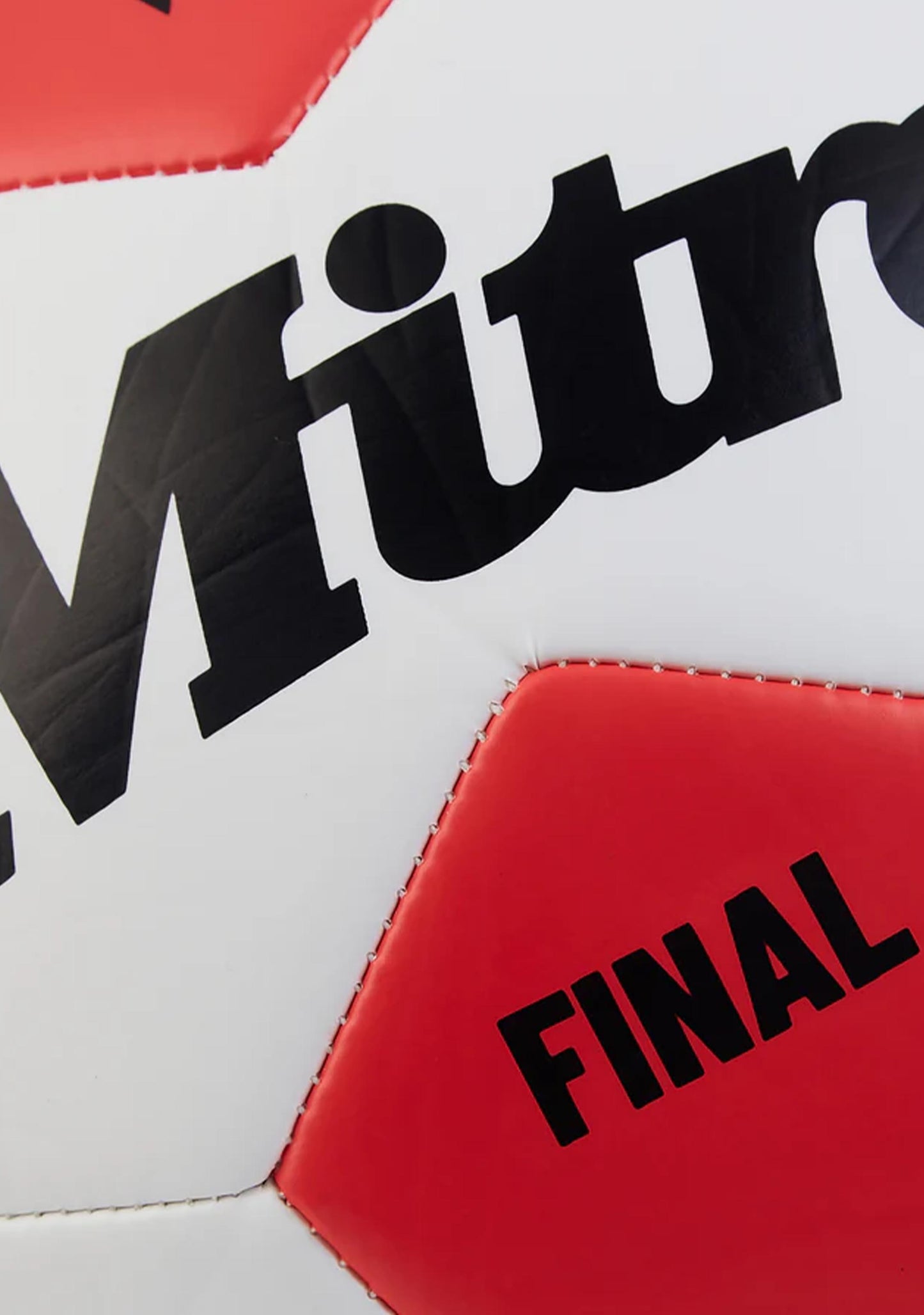 Mitre Final Soccer Ball White/Red